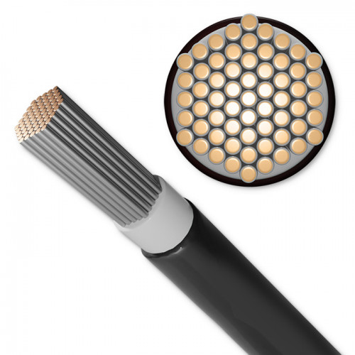 Qoltec Photovoltaic solar cable | 4mm&sup2; |  100m | black