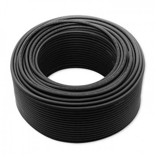 Qoltec Photovoltaic solar cable | 6mm&sup2; |  100m | black