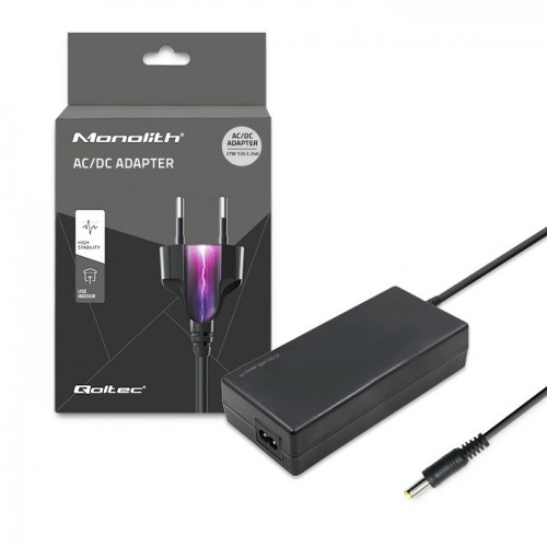 Qoltec Desktop power supply 27W | 12V | 2.24A | 5.5*2.5 + power cable