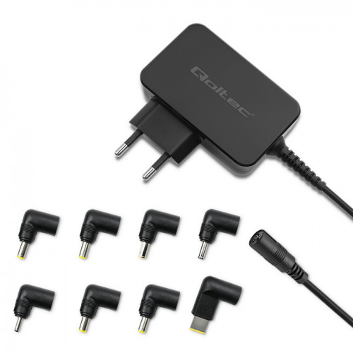 Qoltec Universal power adapter 45W | + 8 plugins