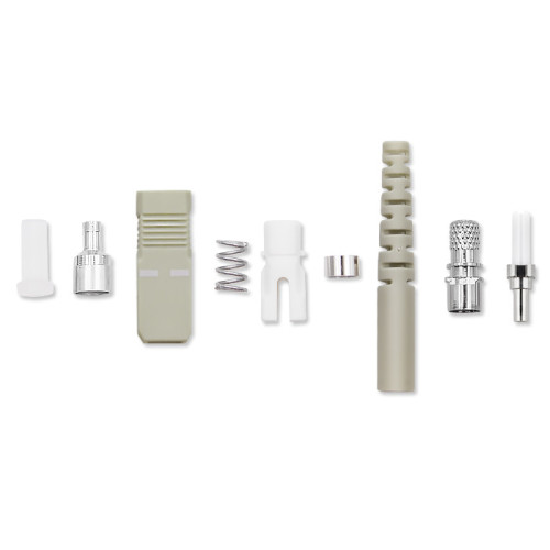 Qoltec SC fiber connectors | Multimode | 2.0mm | Mounting set | 200pcs.