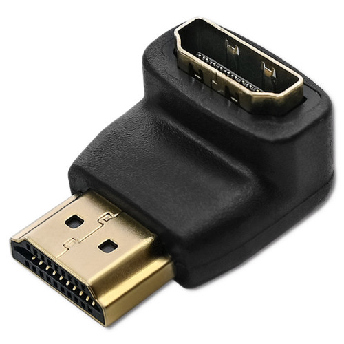 Qoltec HDMI adapter A male | HDMI A female | angle