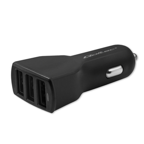 Qoltec Car charger 12-24V | 24W | 5V | 4.8A | 3xUSB