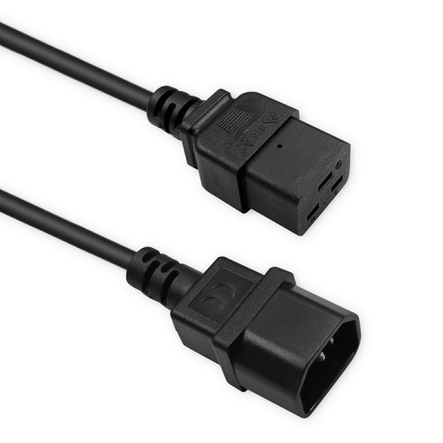 Qoltec Power extension cable IEC C14/C19 | 3x1.5mm&sup2; | 2m