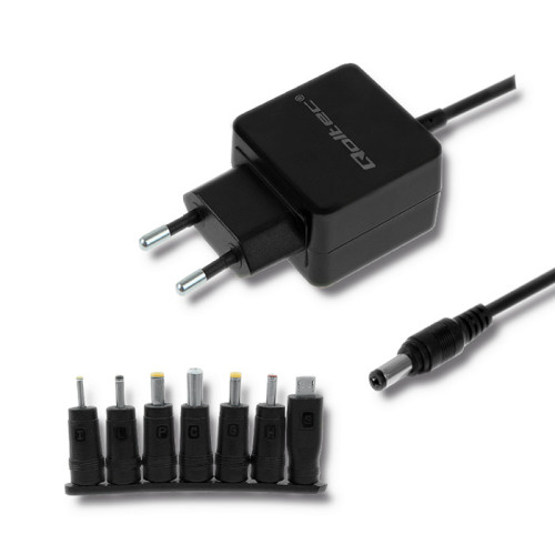 Qoltec Universal power adapter 5W | 5V | 1A | Compact | MultiPlug | 7 plugs