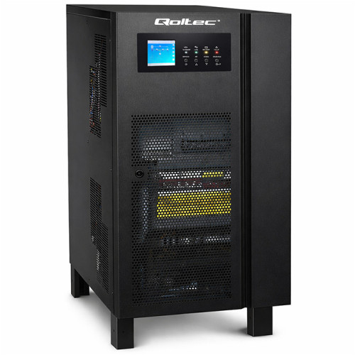 Qoltec Uninterruptible Power Supply UPS 3-phase | 15kVA | 12kW | LCD