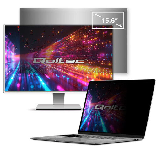 Qoltec Privacy filter 15.6" | 16:9 | Eye protection | Panoramic