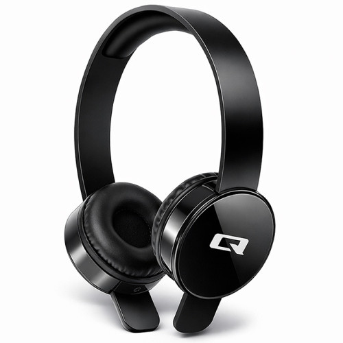 Qoltec Headphones with microphone | Black
