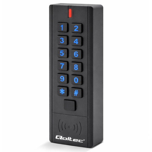 Qoltec Code lock HYPERION with RFID reader | Code | Card | key fob | IP68 | EM