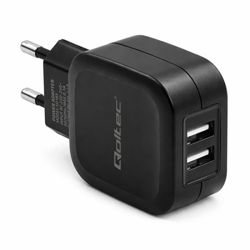 Qoltec Charger 12W | 5V | 2.4A | 2xUSB