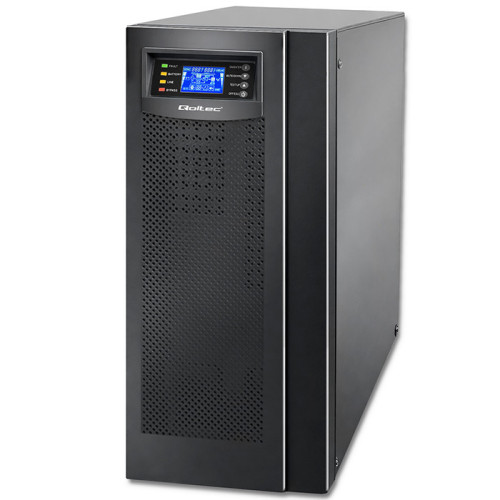 Qoltec Uninterruptible Power Supply UPS On-line | Pure Sine Wave | 6kVA | 4.8kW | LCD | USB