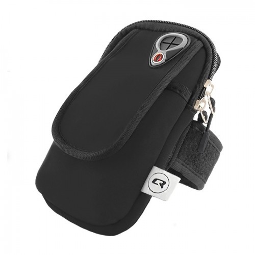 Qoltec Universal sports pouch wrist | Black