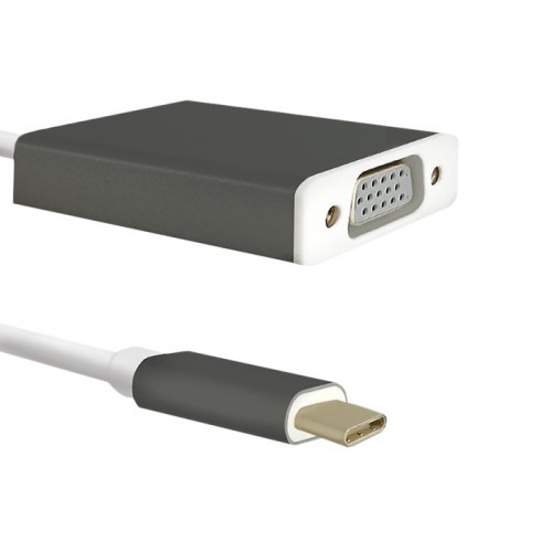 Qoltec Adapter USB 3.1 type C male | VGA female