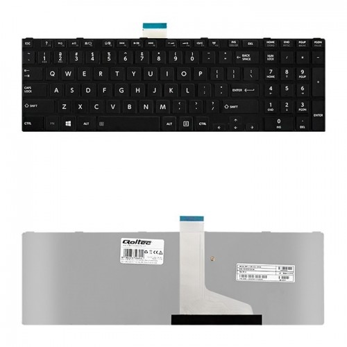 Qoltec Keyboard for Toshiba Satellite C850 | L850 | black | +frame matte
