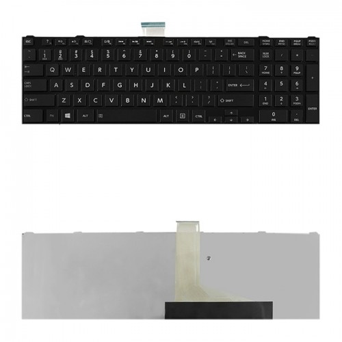 Qoltec Keyboard for Toshiba Satellite C850 | L850 | black | +frame