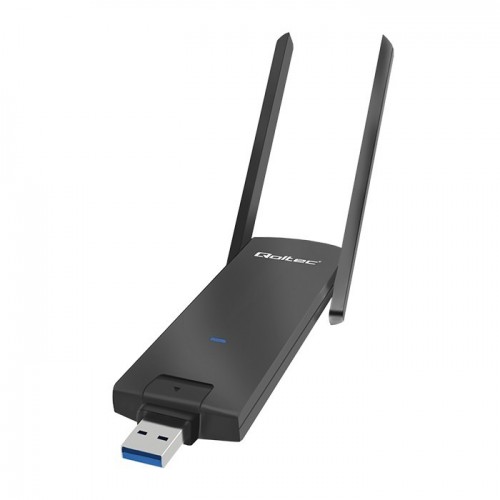 Qoltec Wireless USB Adapter Wi-Fi with antenna x2 | 867 Mbps | AC Standard
