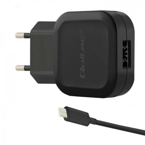 Qoltec Charger 12W | 5V | 2.4A | USB + USB type C