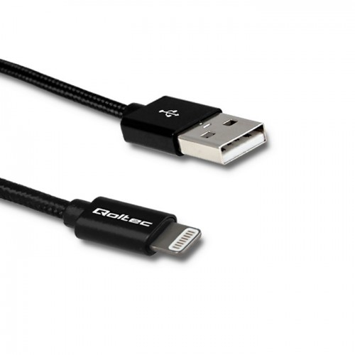 Qoltec Cable Lightning / USB 2.0 |MFI Orginal | Strengthened | 1.5m | Black
