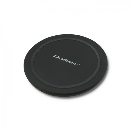 Qoltec Induction Wireless Charger RING | Qualcomm QuickCharge 3.0 | 10W | black