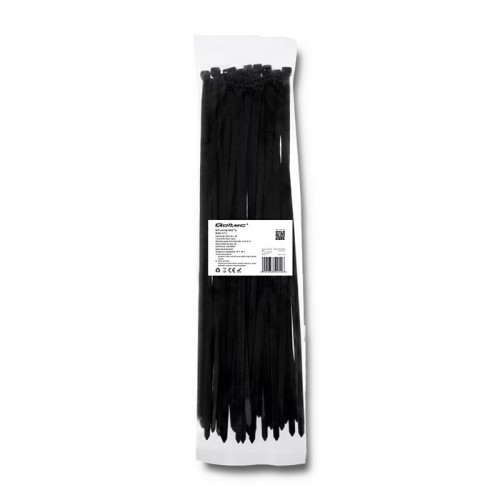 Qoltec Self-locking cable tie | 7.2*400mm | 50 pcs. | Nylon66 | UV | Black