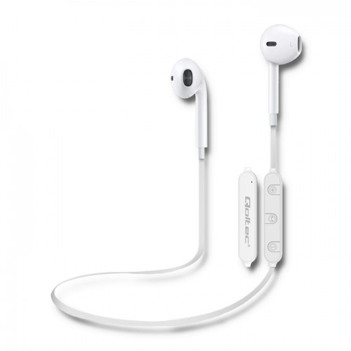 Qoltec In-ear headphones wireless BT with microphone | Black
