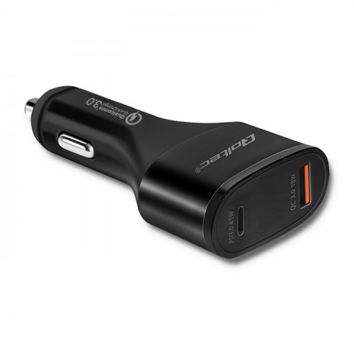 Qoltec Car Charger 12-24V | max 63W | USB type C PD| USB QC 3.0