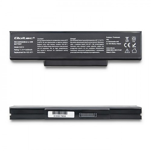 Qoltec Battery for Asus A32-K72 | K72J | 4400mAh | 10.8-11.1V
