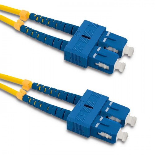 Qoltec  Patchcord fiber optic SC/UPC - SC/UPC | Singlemode | 9/125 | G652D | Duplex | 1m
