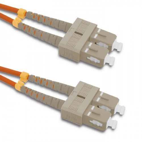 Qoltec Patchcord fiber optic SC/UPC - SC/UPC | Multimode | 50/125 | OM2 | Duplex | 1m