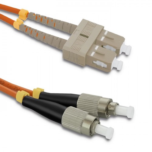 Qoltec Patchcord fiber optic SC/UPC - FC/UPC | Multimode | 50/125 | OM2 | Duplex | 3m
