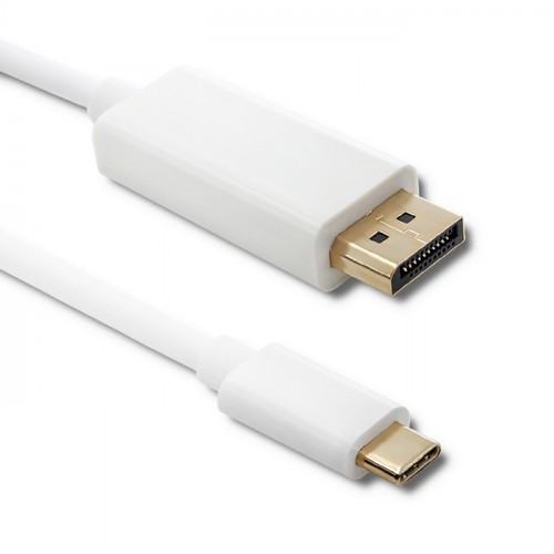 Qoltec Displayport Alternate mode | USB 3.1 typ C male | Displayport male | 5K | 2m