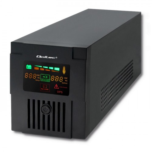 Qoltec Uninterruptible Power Supply | Monolith | 1500VA | 900W | LCD | USB