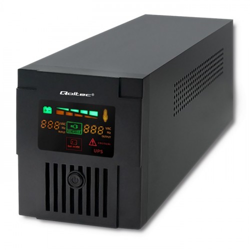 Qoltec Uninterruptible Power Supply | Monolith | 2000VA | 1200W | LCD | USB