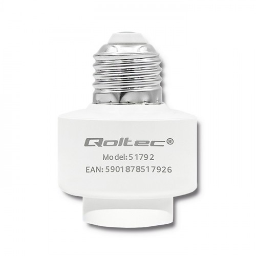 Qoltec Bulb socket E27 Wi-Fi SMART | White