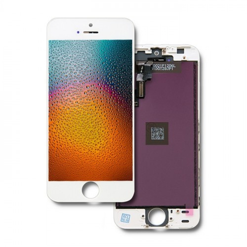 Qoltec LCD display touchscreen for iPhone 5S/SE | white frame